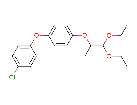 Molecular Structure of 64855-69-2 (Benzene, 1-chloro-4-[4-(2,2-diethoxy-1-methylethoxy)phenoxy]-)