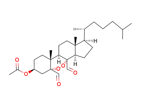 (1R,3aR,3bS,5aR,7S,9aR,9bR,11aR)-3b,5a-diformyl-9a,11a-dimethyl-1-(6-methylheptan-2-yl)tetradecahydro-1H-benzo[c]indeno[5,4-e][1,2]dioxin-7-yl acetate