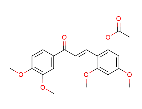 2-Propen-1-one,
3-[2-(acetyloxy)-4,6-dimethoxyphenyl]-1-(3,4-dimethoxyphenyl)-