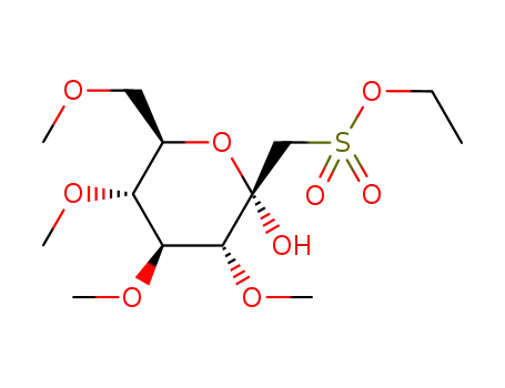 1-deoxy-1-ethylsulfonato-3,4,5,7-tetra-O-methyl-α-D-gluco-hept-2-ulose