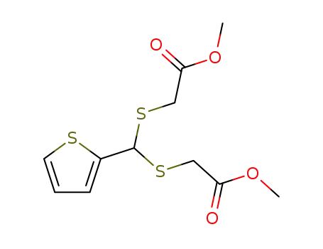 2-[Bis(methoxycarbonylmethylsulfanyl)methyl]thiophene