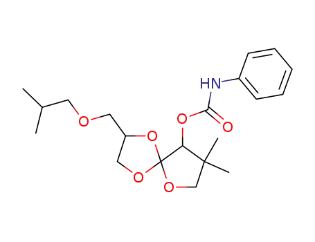 Phenyl-carbamic acid 2-isobutoxymethyl-8,8-dimethyl-1,4,6-trioxa-spiro[4.4]non-9-yl ester