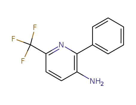 Molecular Structure of 149770-38-7 (3-Amino-2-phenyl-6-(trifluoromethyl)pyridine)