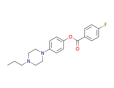 Benzoic acid, 4-fluoro-, 4-(4-propyl-1-piperazinyl)phenyl ester