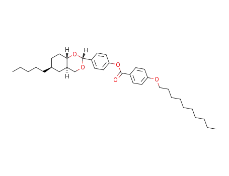 4-Decyloxy-benzoic acid 4-((2R,4aR,6S,8aS)-6-pentyl-hexahydro-benzo[1,3]dioxin-2-yl)-phenyl ester