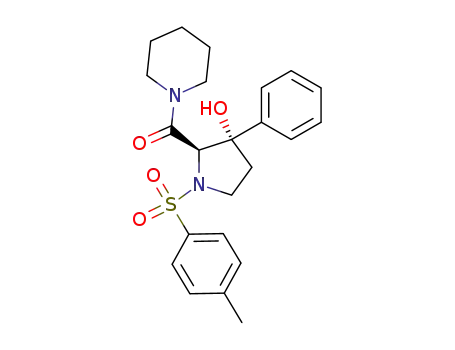 [(2R,3S)-3-Hydroxy-3-phenyl-1-(toluene-4-sulfonyl)-pyrrolidin-2-yl]-piperidin-1-yl-methanone