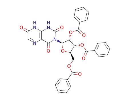 7-oxo-3-(2,3,5-tri-O-benzoyl-β-D-ribofuranosyl)-7,8-dihydrolumazin