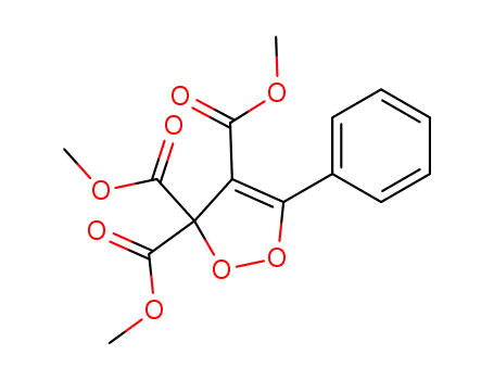 Molecular Structure of 143813-08-5 (3H-1,2-Dioxole-3,3,4-tricarboxylic acid, 5-phenyl-, trimethyl ester)