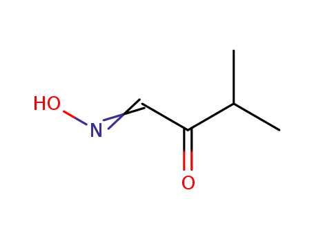 Molecular Structure of 50627-08-2 ((1E)-1-hydroxyimino-3-methyl-butan-2-one)