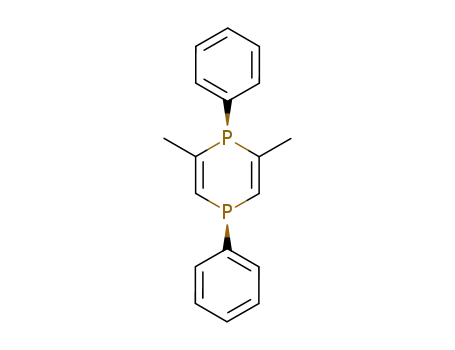 Molecular Structure of 97972-24-2 (1,4-Diphosphorin, 1,4-dihydro-2,6-dimethyl-1,4-diphenyl-, trans-)