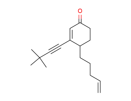 3-(3,3-dimethyl-1-ynyl)-4-(pent-4-enyl)cyclohex-2-enone