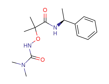 S-α-phenylethylamide of α-(N-dimethylcarbamoylaminooxy)isobutyric acid