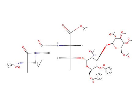 N-(Benzyloxycarbonyl)-L-alanyl-L-prolyl-O-<(2,3,4,6-tetra-O-acetyl-β-D-galactopyranosyl)-(1->3)-O-(2-acetamido-4,6-di-O-benzoyl-2-desoxy-α-D-galactopyranosyl)>-L-threonin-tert-butylester