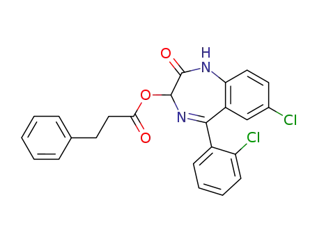 Molecular Structure of 71107-65-8 (lorazepam-β-phenyl-propionate)