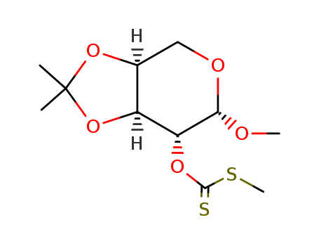 b-L-Arabinopyranoside, methyl3,4-O-(1-methylethylidene)-, S-methyl carbonodithioate(9CI) cas  64429-69-2