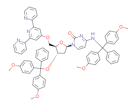 1-[(2R,4S,5R)-4-[Bis-(4-methoxy-phenyl)-phenyl-methoxy]-5-([2,2';6',2'']terpyridin-4'-yloxymethyl)-tetrahydro-furan-2-yl]-4-{[bis-(4-methoxy-phenyl)-phenyl-methyl]-amino}-1H-pyrimidin-2-one
