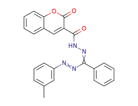 2-Oxo-2H-chromene-3-carboxylic acid [1-phenyl-1-m-tolylazo-meth-(Z)-ylidene]-hydrazide
