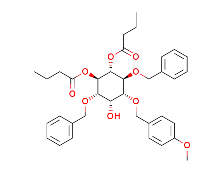 (+/-)-1-O-p-methoxybenzyl-3,6-di-O-benzyl-4,5-di-O-butyryl-myo-inositol