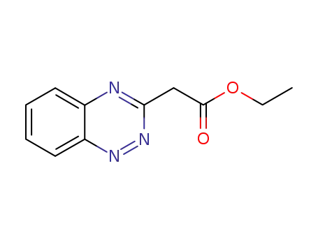 Molecular Structure of 77475-32-2 (Ethyl 1,2,4-benzotriazine-3-acetate)