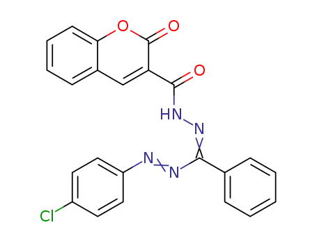 2-Oxo-2H-chromene-3-carboxylic acid [1-(4-chloro-phenylazo)-1-phenyl-meth-(Z)-ylidene]-hydrazide