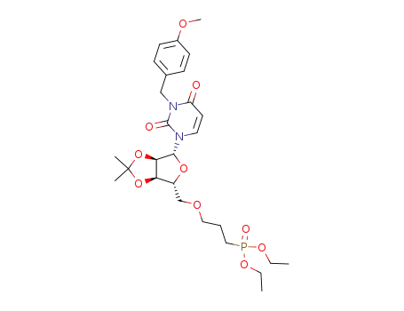 N<sup>3</sup>-(p-methoxybenzyl)-5'-O-<3-<(diethoxy)phosphoryl>propyl>-2',3'-O-isopropylideneuridine