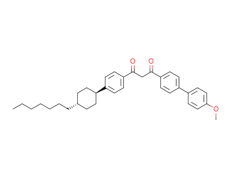 1-<4-(trans-4-heptylcyclohexyl)phenyl>-3-(4'-methoxybiphenyl-4-yl)propane-1,3-dione