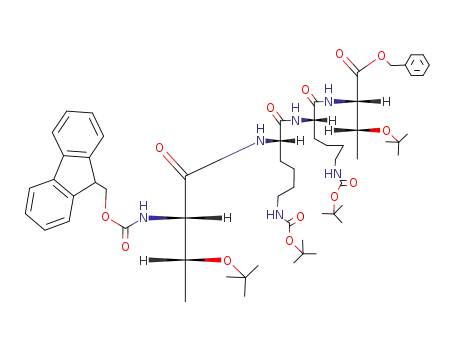 O-tert-Butyl-N-(9-fluorenylmethoxycarbonyl)-L-threonyl-N<sup>ε</sup>-(tert-butoxycarbonyl)-L-lysyl-N<sup>ε</sup>-(tert-butoxycarbonyl)-L-lysyl-O-tert-butyl-L-threonin-benzylester