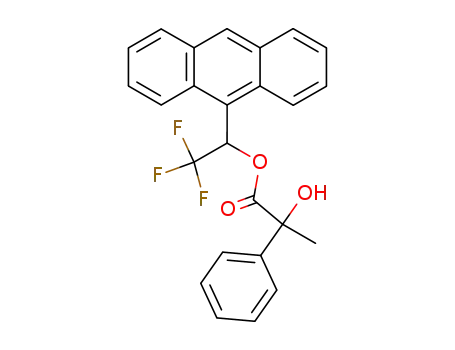 2-Hydroxy-2-phenyl-propionic acid 1-anthracen-9-yl-2,2,2-trifluoro-ethyl ester