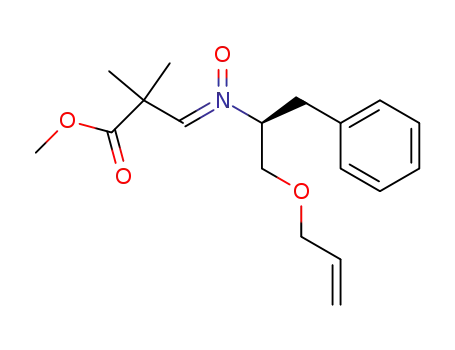 (S)-3-[N-(1'-Allyloxy-3'-phenylprop-2'-yl)imino]-2,2-dimethylpropionsaeure-methylester-N-oxid