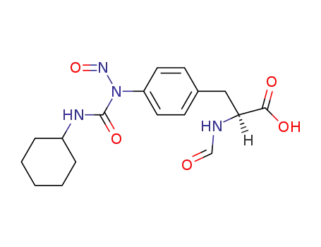 Molecular Structure of 94976-04-2 (L-Phenylalanine, 4-[[(cyclohexylamino)carbonyl]nitrosoamino]-N-formyl-)