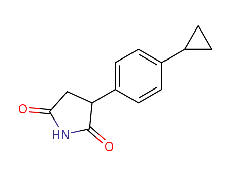 Molecular Structure of 115906-18-8 (3-(4-cyclopropylphenyl)pyrrolidine-2,5-dione)