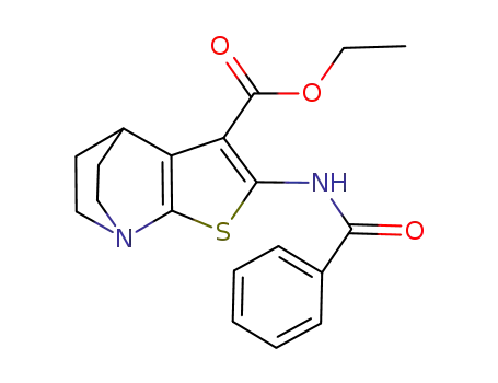 4H-4,7-Ethanothieno(2,3-b)pyridine-3-carboxylic acid, 5,6-dihydro-2-(benzoylamino)-, ethyl ester