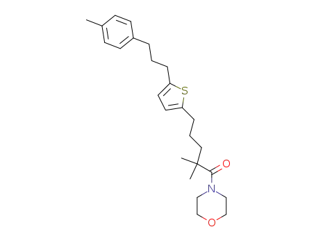 2,2-Dimethyl-1-morpholin-4-yl-5-[5-(3-p-tolyl-propyl)-thiophen-2-yl]-pentan-1-one