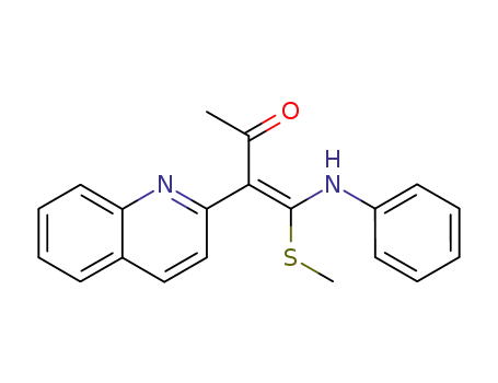 (E)-4-Methylsulfanyl-4-phenylamino-3-quinolin-2-yl-but-3-en-2-one