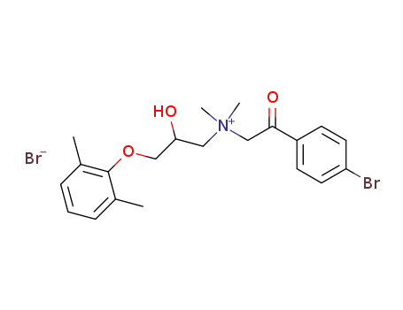 dl-N-<3-(2,6-Dimethylphenoxy)-2-hydroxypropyl>-N-(4-bromophenacyl)-N,N-dimethylammonium bromide
