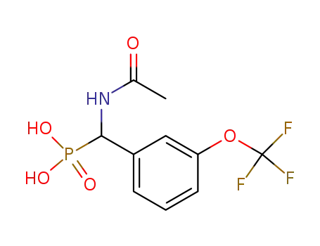 Molecular Structure of 181260-31-1 ([acetylamino-(3-trifluoromethoxy-phenyl)-methyl]-phosphonic acid)