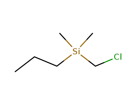 Molecular Structure of 3121-76-4 ((chloromethyl)(dimethyl)propylsilane)