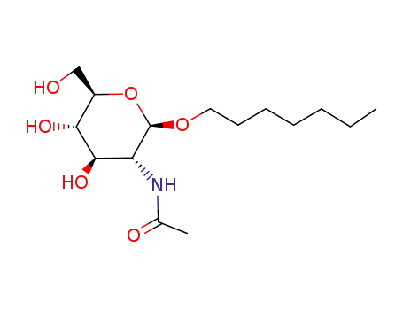 Molecular Structure of 115414-48-7 (HEPTYL 2-ACETAMIDO-2-DEOXY-BETA-D-GLUCOPYRANOSIDE)