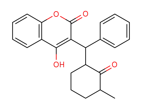 4-hydroxy-3-<α-(3-methyl-2-oxocyclohexyl)benzyl>coumarin