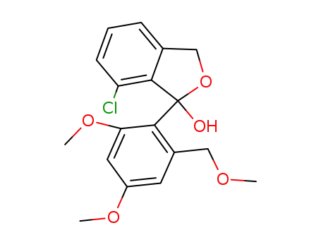 Molecular Structure of 1028275-47-9 (7-Chloro-1-(2,4-dimethoxy-6-methoxymethyl-phenyl)-1,3-dihydro-isobenzofuran-1-ol)