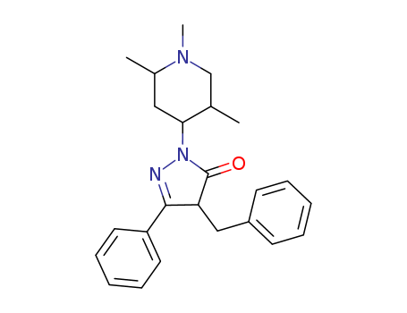 2,4-DIHYDRO-5-PHENYL-4-BENZYL-2-(1,2,5-TRIMETHYL-PIPERIDIN-4-YL)-3H-PYRAZOL-3-ONE