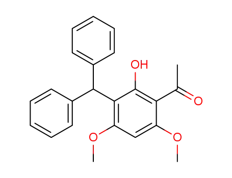 6-hydroxy-2,4-dimethoxy-5-(diphenylmethyl)acetophenone