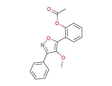 3-phenyl-4-methoxy-5-(o-acetoxyphenyl)-isoxazole