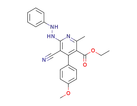 ethyl 5-cyano-4-(4-methoxyphenyl)-2-methyl-6-(phenylhydrazino)-3-pyridinecarboxylate