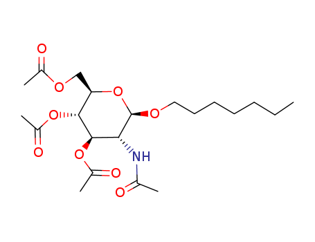 Heptyl 2-acetamido-3,4,6-tri-O-acetyl-2-deoxy-β-D-glucopyranoside