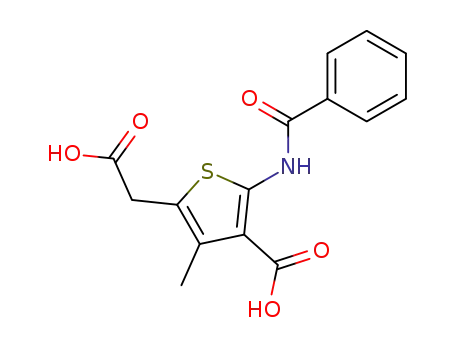 2-Thiopheneacetic acid, 5-benzamido-4-carboxy-3-methyl-