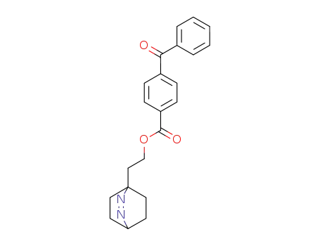 Benzoic acid, 4-benzoyl-, 2-(2,3-diazabicyclo[2.2.2]oct-2-en-1-yl)ethyl
ester