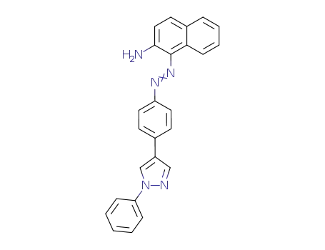 Molecular Structure of 114474-31-6 (2-Naphthalenamine, 1-[[4-(1-phenyl-1H-pyrazol-4-yl)phenyl]azo]-)