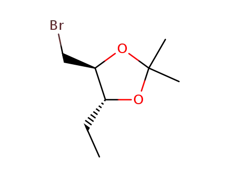 (4R*,5S*)-(+/-)-4-(Brommethyl)-5-ethyl-2,2-dimethyl-1,3-dioxolan