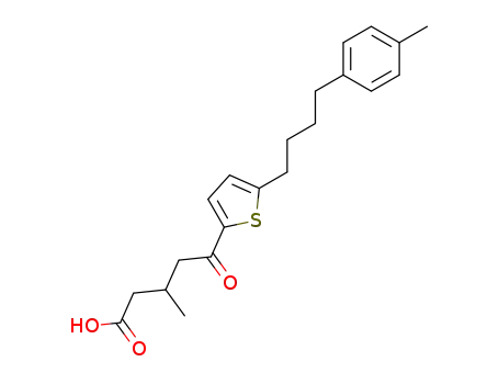 3-Methyl-5-oxo-5-[5-(4-p-tolyl-butyl)-thiophen-2-yl]-pentanoic acid